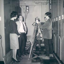 Archives Repository - Head Office, corner Pitt Street and Martin Place, making of Brownbuilt film (view ii) - c.1961