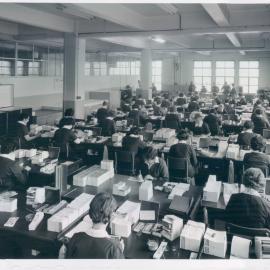 Note Printing Branch - Staff at work - Note counting, replacing spoilt notes with starred numbered notes - 1960