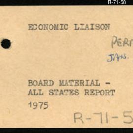 Research Department - Liaison Section - Board Material - All States Report
