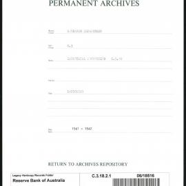Research Department - Industrial Production - Rationing - 1941 - 1942