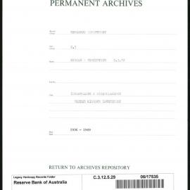 Research Department - Prices & Statistics - Investment and Miscellaneous - United Kingdom Investment - 1936 - 1949
