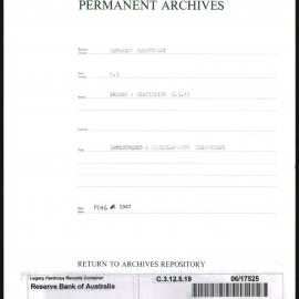 Research Department - Prices & Statistics - Investment and Miscellaneous - Debentures - 1946 - 1947