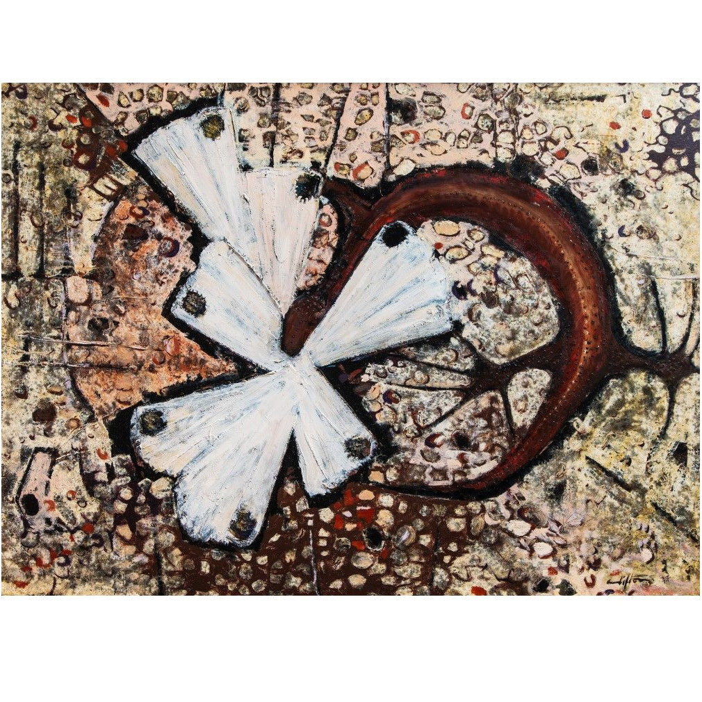 Lizard and butterfly
