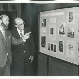 Vernon Lorimer, formerly of the Bank's staff, with HE Hayward, Archivist - November 1971