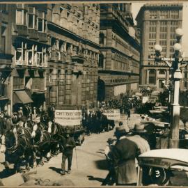 Government Savings Bank of New South Wales - Delivery of strong room doors by horse teams and cart - 11 October 1926