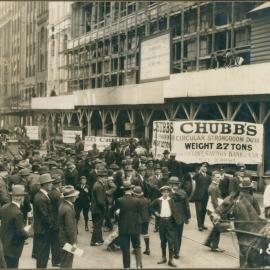 Government Savings Bank of New South Wales - Delivery of strong room doors by horse teams and cart - 11 October 1926