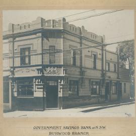 Government Savings Bank of New South Wales - Burwood Branch (Oversize) - c. early 1900s