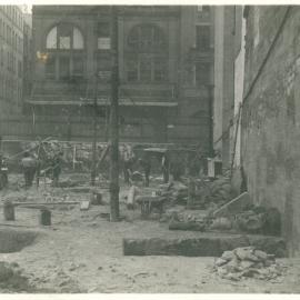 Government Savings Bank of N.S.W. - Head Office - 48-50 Martin Place - Construction - pier holes - 17 July 1924 (plate 514)