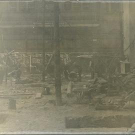 Premises - Government Savings Bank of NSW - Head Office 48-50 Martin Place - construction - excavation - 17 July 1924