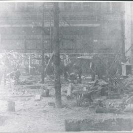 Premises - Government Savings Bank of NSW - Head Office 48-50 Martin Place - construction - excavation - 17 July 1924