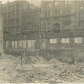 Premises - Government Savings Bank of NSW - Head Office 48-50 Martin Place - Construction - excavation of site facing Elizabeth Street - 10 September 1924