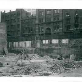 Premises - Government Savings Bank of NSW - Head Office 48-50 Martin Place - Construction - excavation of site facing Elizabeth Street - 10 September 1924