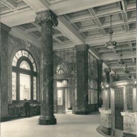 Premises - Government Savings Bank of NSW - Head Office 48-50 Martin Place - Interior - Banking Chamber (Southern Aspect) - 1928