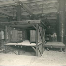 Premises - Government Savings Bank of NSW - Head Office 48-50 Martin Place - Interior - Banking Chamber (Hydraulic Book Lift) - 1928