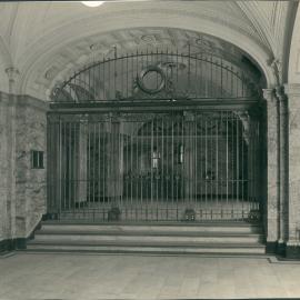 Premises - Government Savings Bank of NSW - Head Office 48-50 Martin Place - Interior - Safe Deposit Grille - 1928