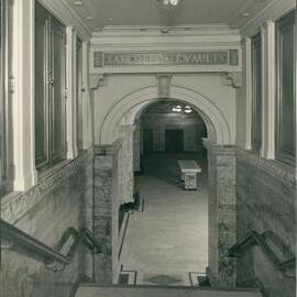 Premises - Government Savings Bank of NSW - Head Office 48-50 Martin Place - Interior - Entrance to Safe Deposit Hall - 1928