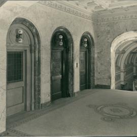 Premises - Government Savings Bank of NSW - Head Office 48-50 Martin Place - Interior - Western Lift Lobby 1st Floor - 1928