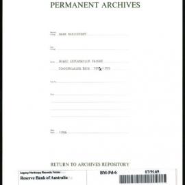 Bank Management - Commonwealth Bank - 1952 - 1959 - Board Information Papers - 1956