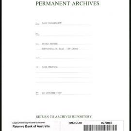 Bank Management - Commonwealth Bank - Board Papers - 1951 - 1959 - 94th Meeting - 28 October 1959