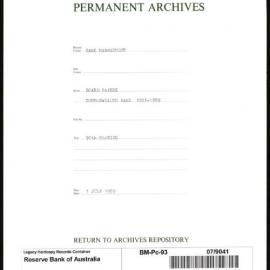 Bank Management - Commonwealth Bank - Board Papers - 1951 - 1959 - 90th Meeting - 1 July 1959