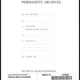 Bank Management - Commonwealth Bank - Board Papers - 1951 - 1959 - 76th Meeting - 26 March 1958