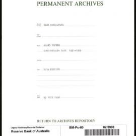 Bank Management - Commonwealth Bank - Board Papers - 1951 - 1959 - 57th Meeting - 25 July 1956