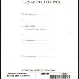 Bank Management - Commonwealth Bank - Board Papers - 1951 - 1959 - 53rd Meeting - 27 March 1956