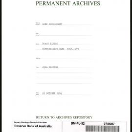 Bank Management - Commonwealth Bank - Board Papers - 1951 - 1959 - 49th Meeting - 26 October 1955