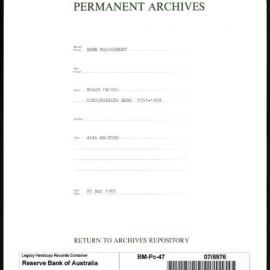 Bank Management - Commonwealth Bank - Board Papers - 1951 - 1959 - 44th Meeting - 25 May 1955