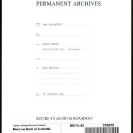 Bank Management - Commonwealth Bank - Board Papers - 1951 - 1959 - 40th Meeting - 23 February 1955