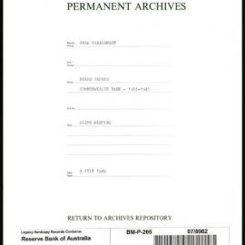 Bank Management - Commonwealth Bank - Board Papers - 1924 - 1945 - 264th Meeting - 9 July 1945