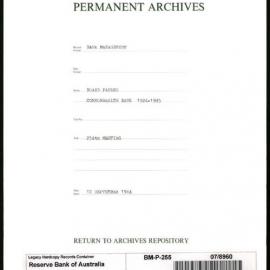 Bank Management - Commonwealth Bank - Board Papers - 1924 - 1945 - 254th Meeting - 12 September 1944