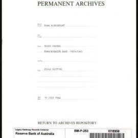 Bank Management - Commonwealth Bank - Board Papers - 1924 - 1945 - 252nd Meeting - 11 July 1944