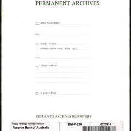 Bank Management - Commonwealth Bank - Board Papers - 1924 - 1945 - 225th Meeting - 9 April 1942