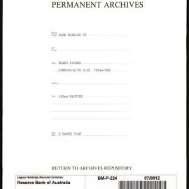 Bank Management - Commonwealth Bank - Board Papers - 1924 - 1945 - 223rd Meeting - 3 March 1942