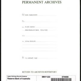Bank Management - Commonwealth Bank - Board Papers - 1924 - 1945 - 221st Meeting - 13 January 1942
