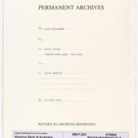 Bank Management - Commonwealth Bank - Board Papers - 1924 - 1945 - 203rd Meeting - 16 July 1940