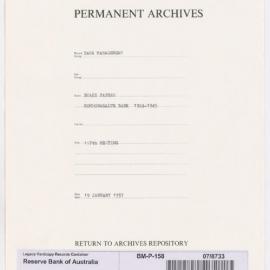 Bank Management - Commonwealth Bank - Board Papers - 1924 - 1945 - 157th Meeting - 19 January 1937