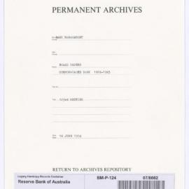 Bank Management - Commonwealth Bank - Board Papers - 1924 - 1945 - 123rd Meeting - 18 June 1934