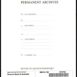 Bank Management - Reserve Bank of Australia Board Papers - 156th Meeting - 6 February 1974