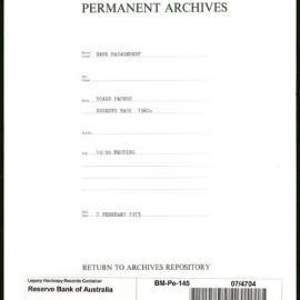 Bank Management - Reserve Bank of Australia Board Papers - 145th Meeting - 7 February 1973
