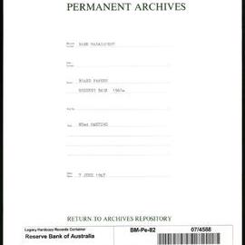 Bank Management - Reserve Bank of Australia Board Papers - 82nd Meeting - 7 June 1967