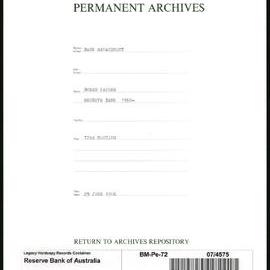 Bank Management - Reserve Bank of Australia Board Papers - 72nd Meeting - 29 June 1966