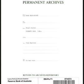 Bank Management - Reserve Bank of Australia Board Papers - 71st Meeting - 25 May 1966