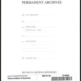 Bank Management - Reserve Bank of Australia Board Papers - 59th Meeting - 28 April 1965