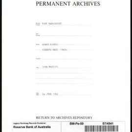 Bank Management - Reserve Bank of Australia Board Papers - 50th Meeting - 24 June 1964