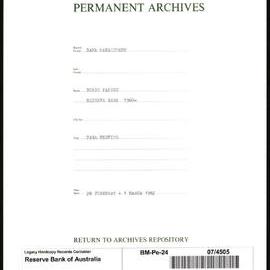 Bank Management - Reserve Bank of Australia Board Papers - 24th Meeting - 28 February - 1 March 1962