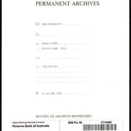 Bank Management - Reserve Bank of Australia Board Papers - 16th Meeting - 24 - 25 May 1961