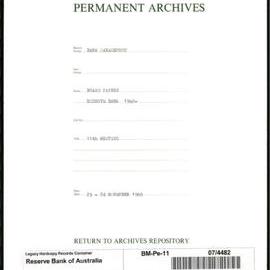 Bank Management - Reserve Bank of Australia Board Papers - 11th Meeting - 23 - 24 November 1960
