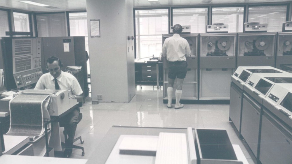 Unearth a Photograph - Accounting Department - Electronic Data Processing (EDP) Section - January 1972